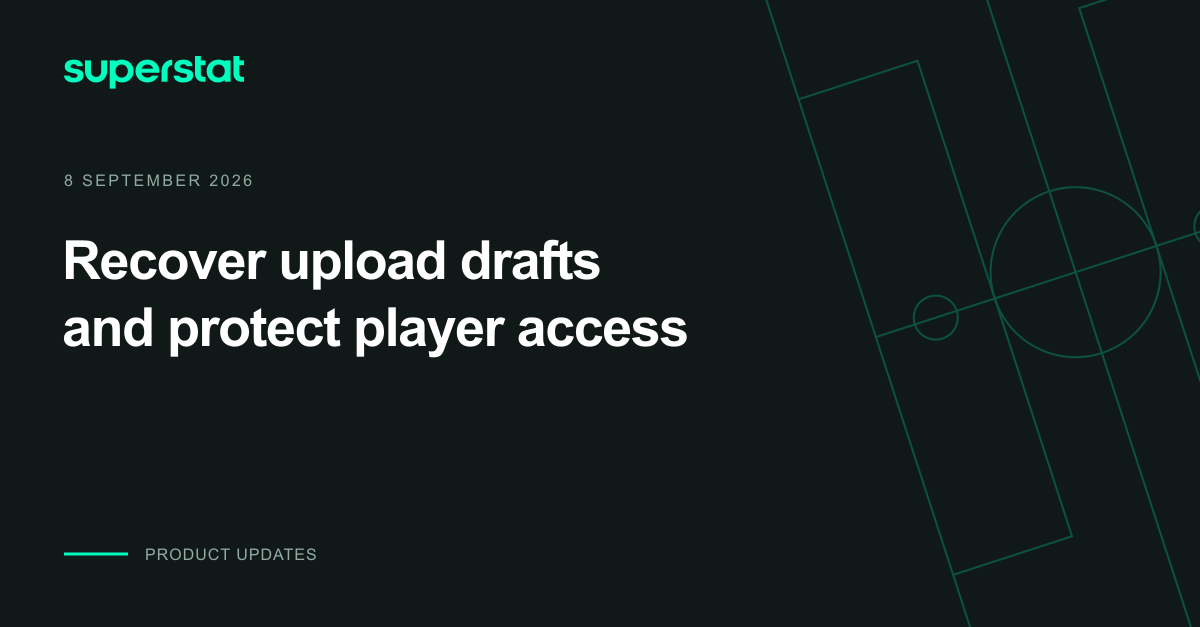 Recover upload drafts and protect player access